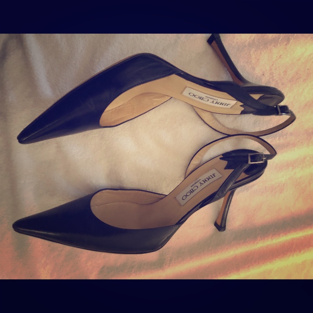 Jimmy Choo sling backs in perfect condition